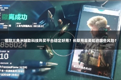 哪款三角洲辅助科技购买平台稳定好用？长期用需要规避哪些风险？